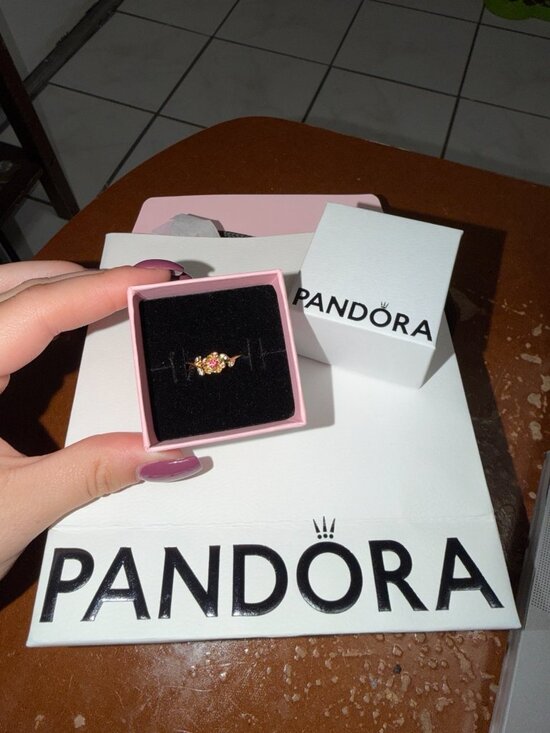 Pandora Jewelry - Pandora Disney Beauty & the Beast Enchanted Rose Ring Gold Tone w/ Box